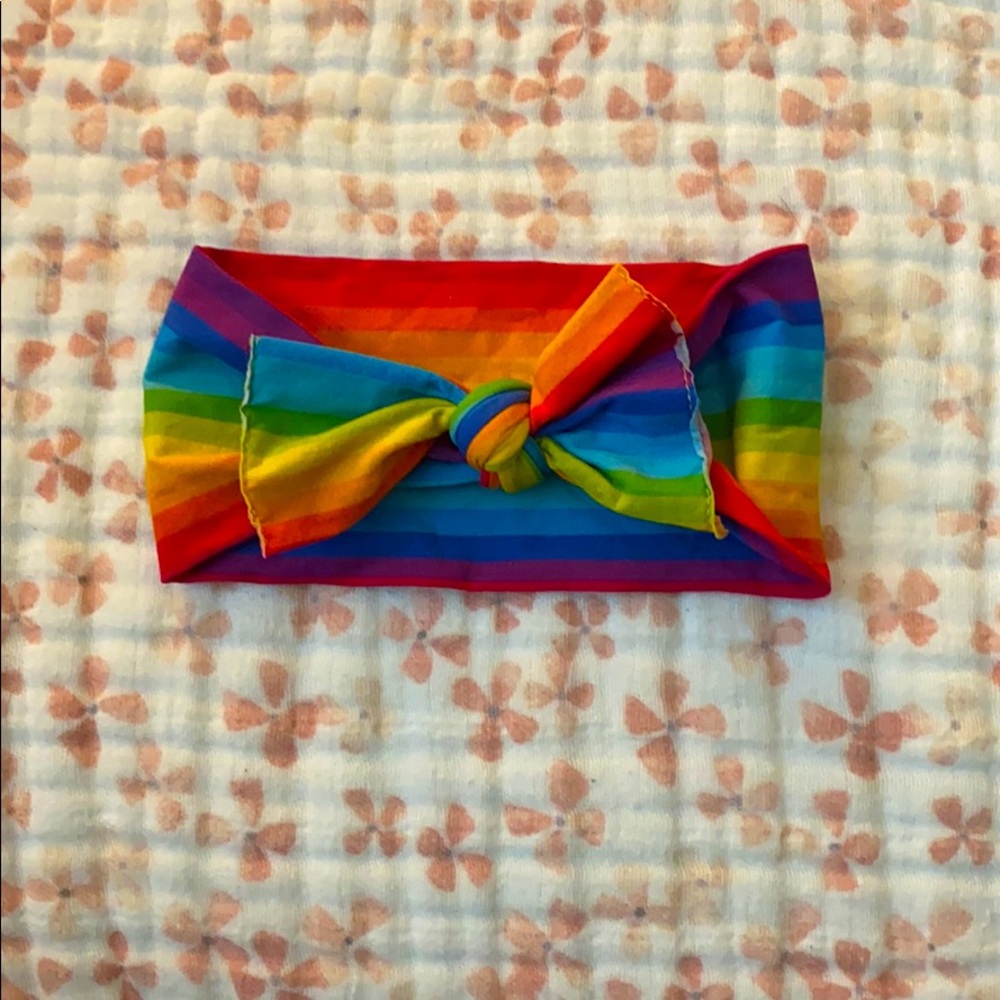 Baby Bling Rainbow Bright knot 🌈
